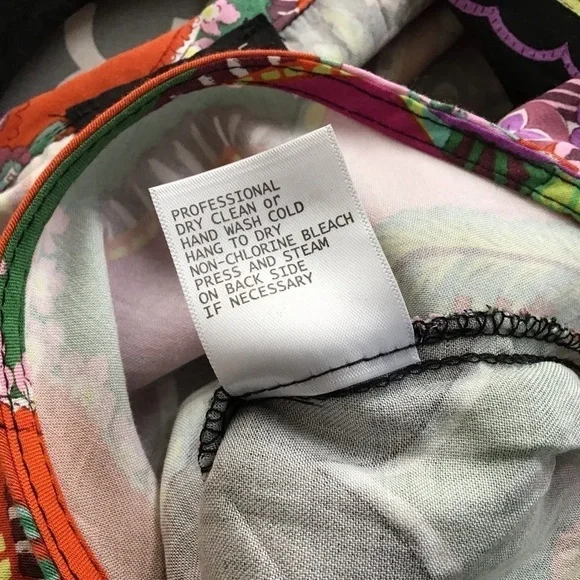 RACHEL ZOE floral print crossover front Long sleeve elasticized waist si… - Picture 7 of 8